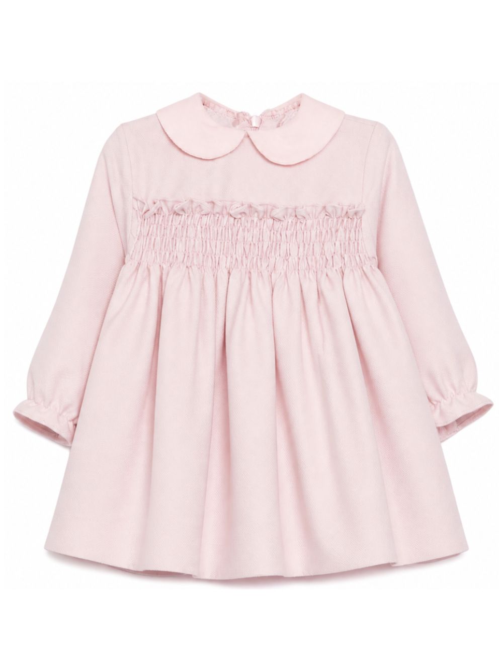 Abito per neonata Paio Crippa Kids rosa con dettaglio con punto smock ELETTRA 33 PAIO CRIPPA KIDS