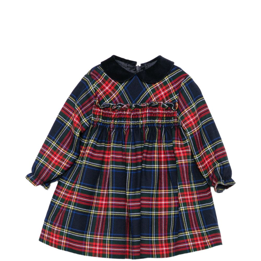 Abito per neonata Paio Crippa Kids multicolore con motivo tartan ELETTRA 4588 PAIO CRIPPA KIDS