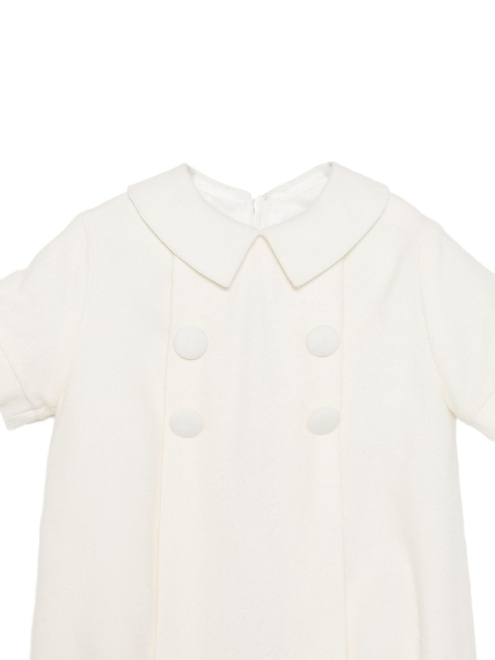 Tutina per neonato Paio Crippa Kids bianca con chiusura posteriore con zip FICO 2 PAIO CRIPPA KIDS