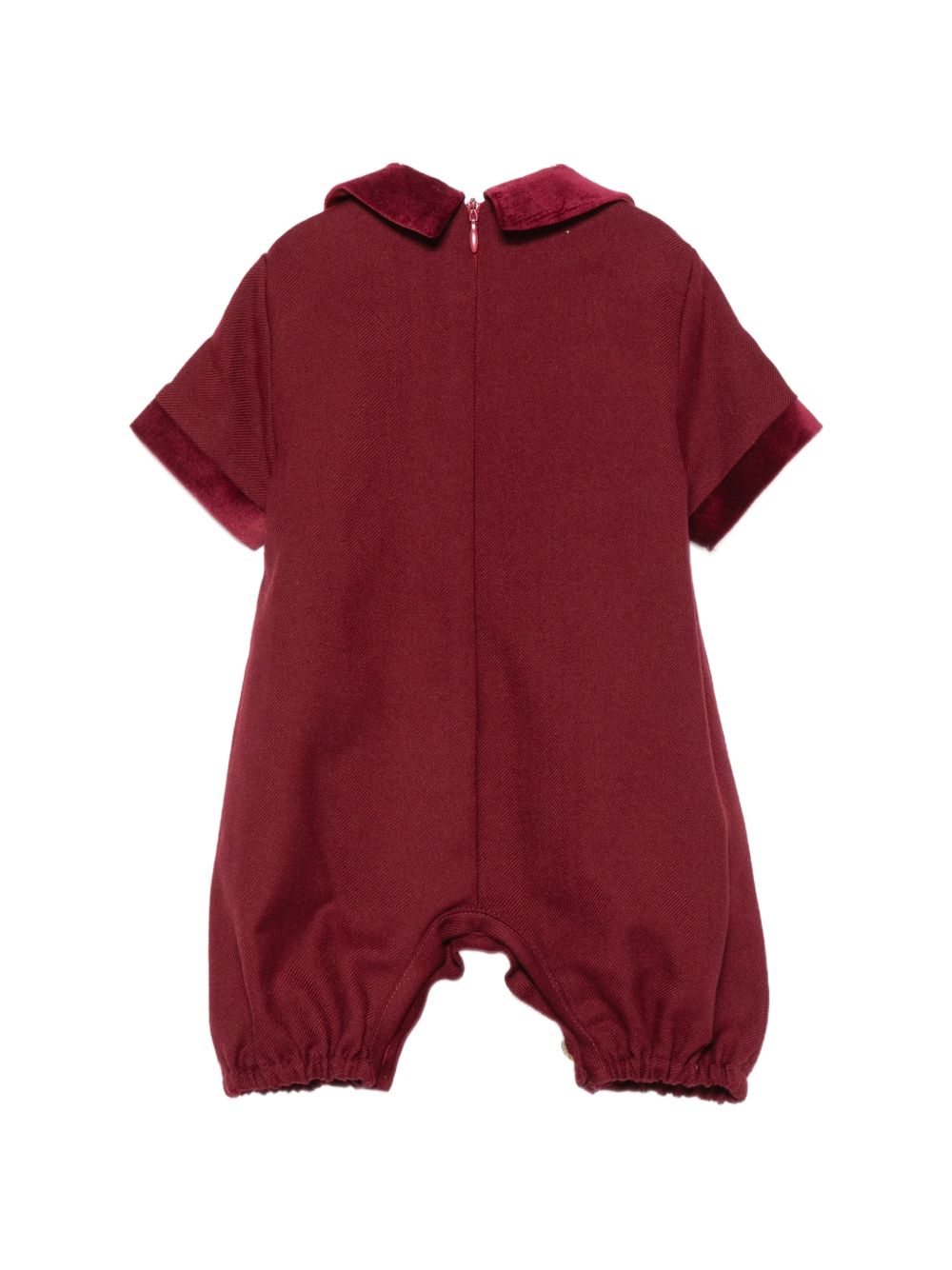 Tutina per neonato Paio Crippa Kids rossa in tessuto twill FICO 30 PAIO CRIPPA KIDS