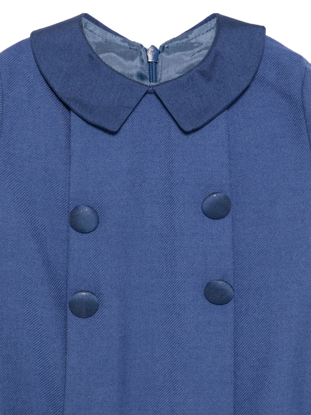 Tutina per neonato Paio Crippa Kids blu in tessuto twill<BR/><BR/> FICO 68 PAIO CRIPPA KIDS