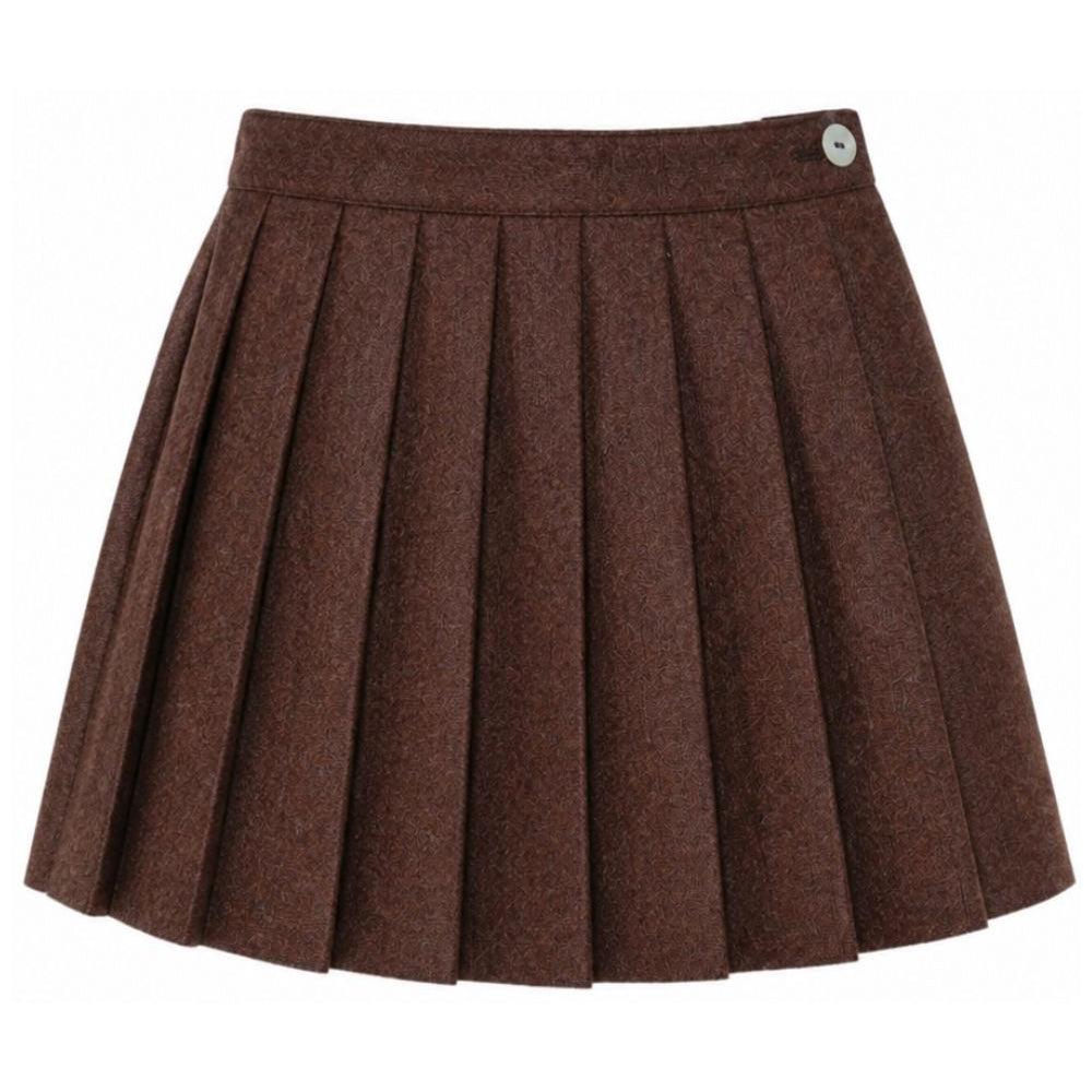 Gonna per bambina Paio Crippa Kids marrone finitura spazzolata RANUNCOLO 84 PAIO CRIPPA KIDS
