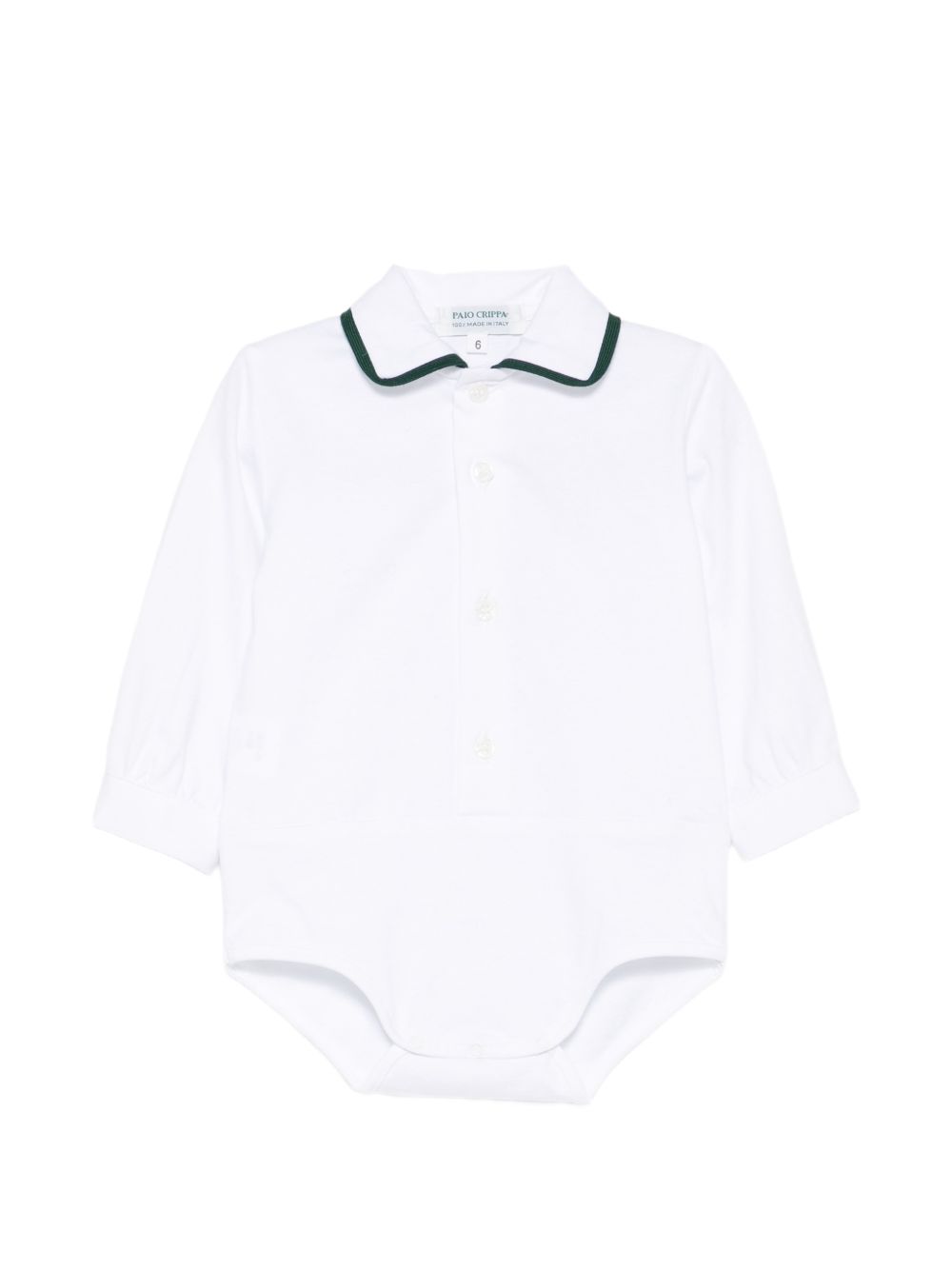 Set camicia e salopette per neonato Paio Crippa Kids multicolore con colletto classico RIGATONE LIME 58 PAIO CRIPPA KIDS