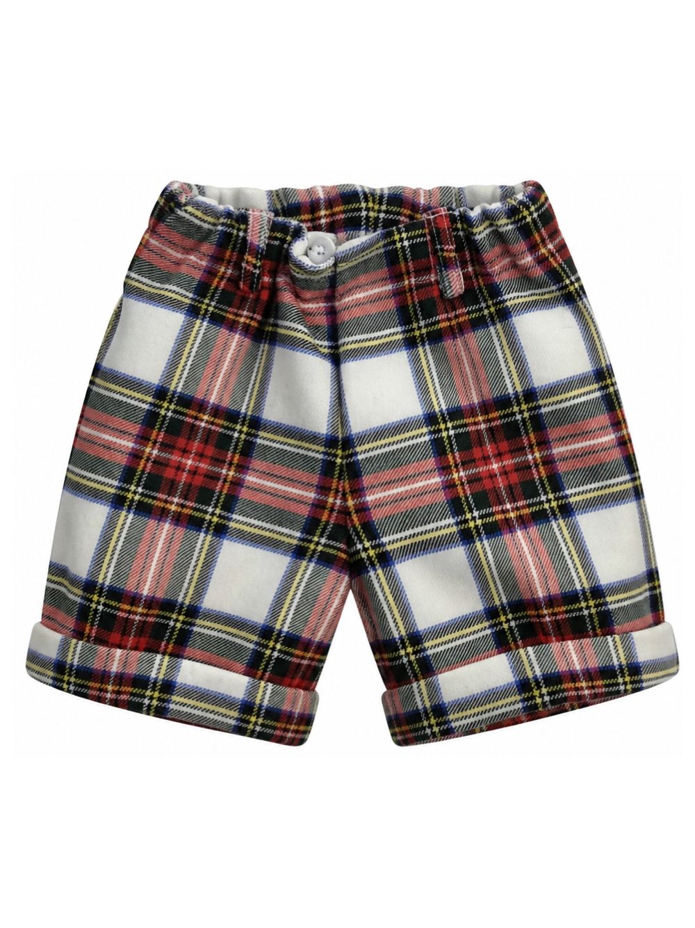 Shorts per neonato Paio Crippa Kids multicolore con motivo a quadri ULIVO. 4028 PAIO CRIPPA KIDS
