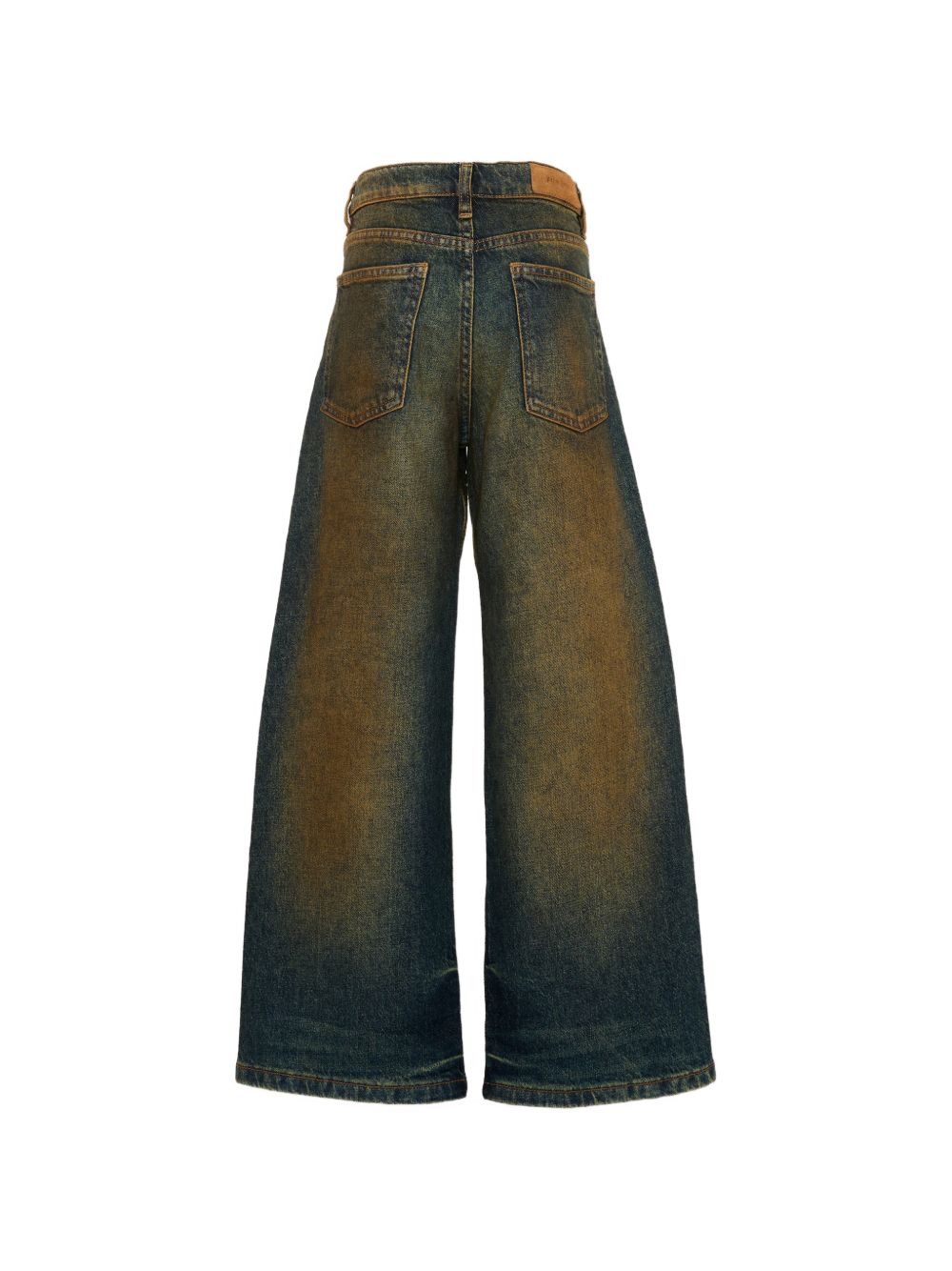 Jeans per bambino Palm Angels Kids blu con stampa logo F6PAJBDP068 126 PALM ANGELS KIDS