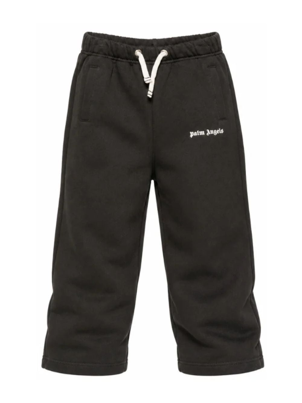 Pantatuta per bambino Palm Angels Kids nero con stampa logo sul davanti F6PAJBFP062 110 PALM ANGELS KIDS