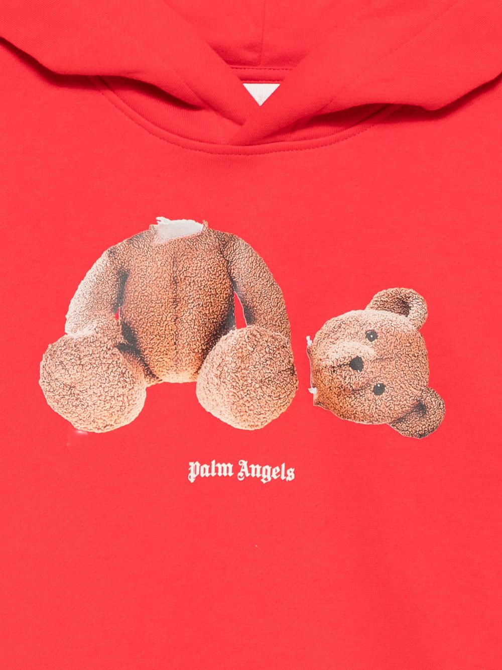 Felpa per bambino Palm Angels Kids rossa con Teddy sul davanti F6PAJBHS059 040 PALM ANGELS KIDS