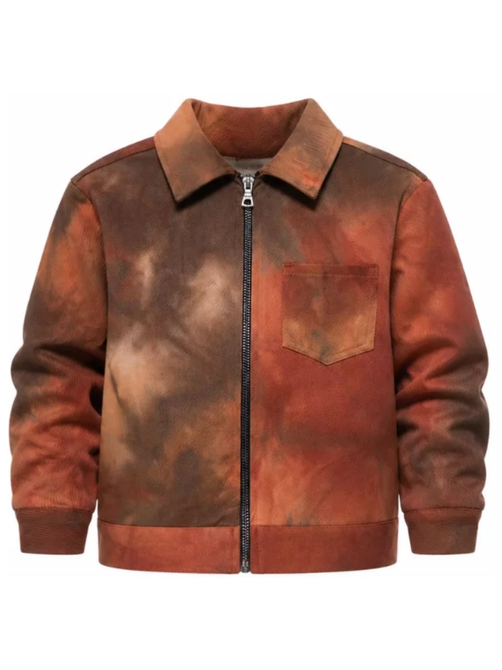 Giacca per bambino Palm Angels Kids marrone con stampa logo tie-dye F6PAJBJK159 590 PALM ANGELS KIDS
