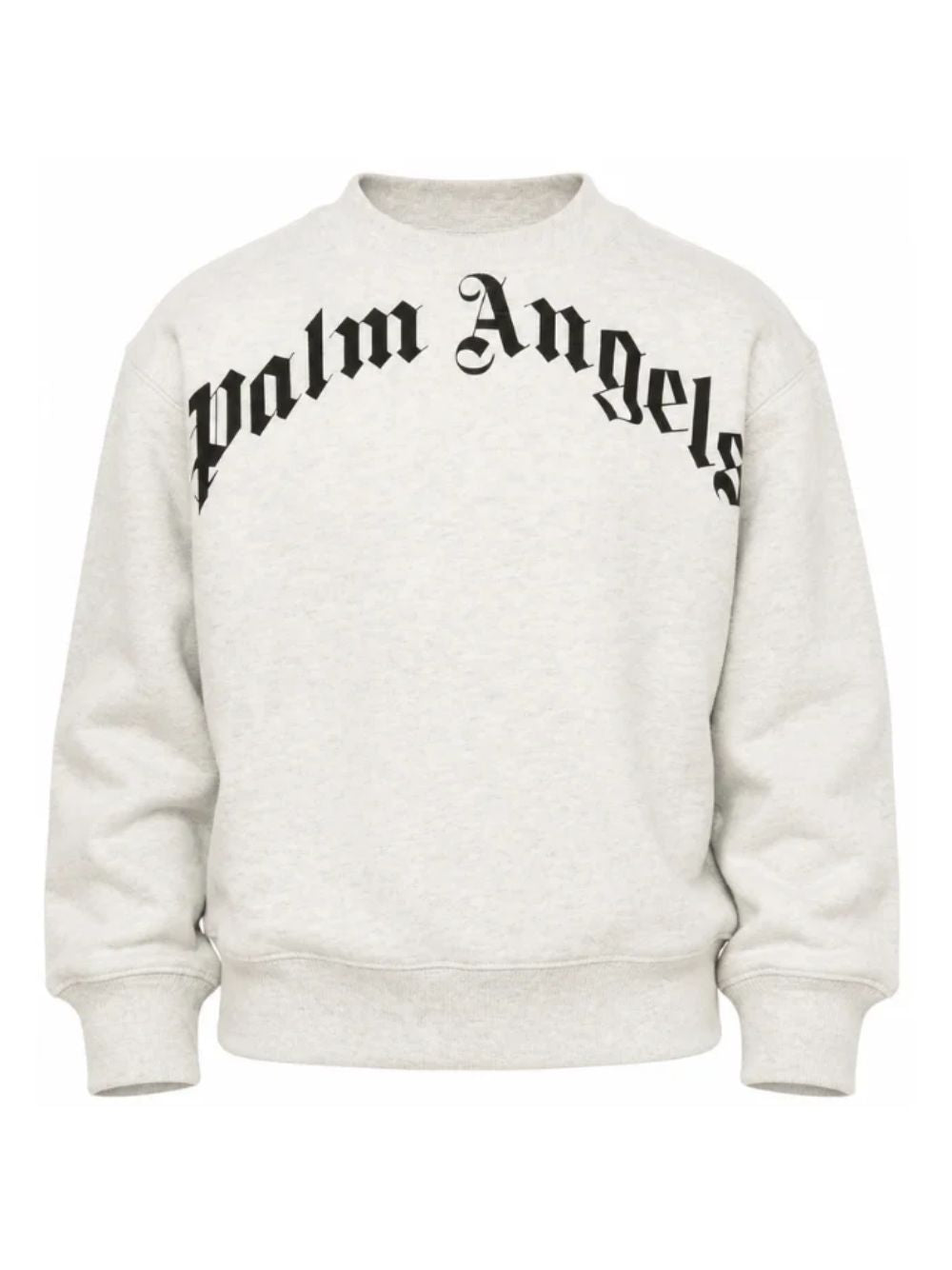 Felpa per bambino Palm Angels Kids grigia con logo sul davanti F6PAJBSW014 101 PALM ANGELS KIDS