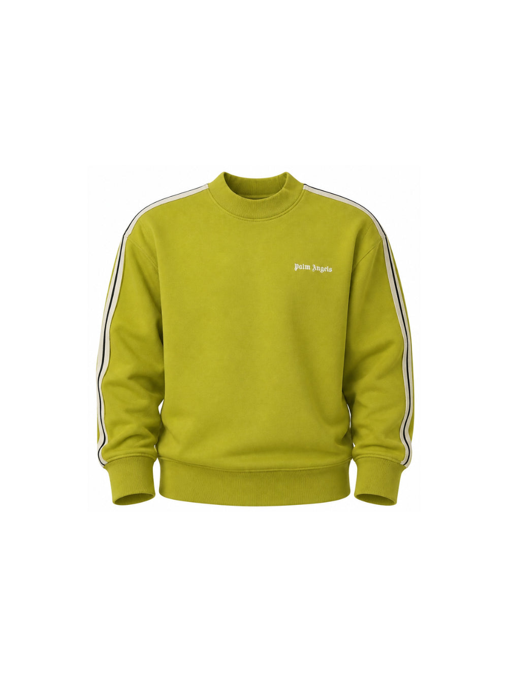 Felpa per bambino Palm Angels Kids verde con logo sul davanti F6PAJBSW025 1529 PALM ANGELS KIDS