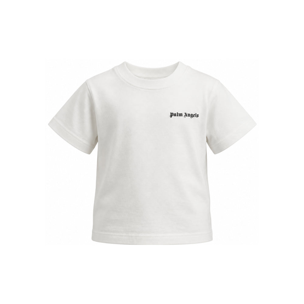 T-shirt per bambini Palm Angels Kids bianca con stampa logo F6PAJBTH017 412 PALM ANGELS KIDS