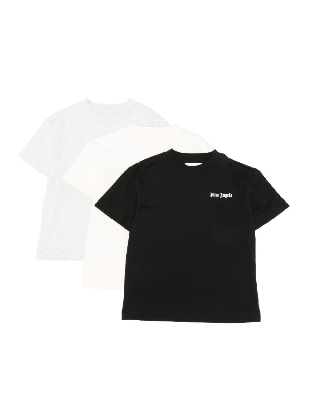 Set di tre t-shirt per bambino Palm Angels Kids multicolore con logo sul davanti F6PAJBTH055 INT18 PALM ANGELS KIDS