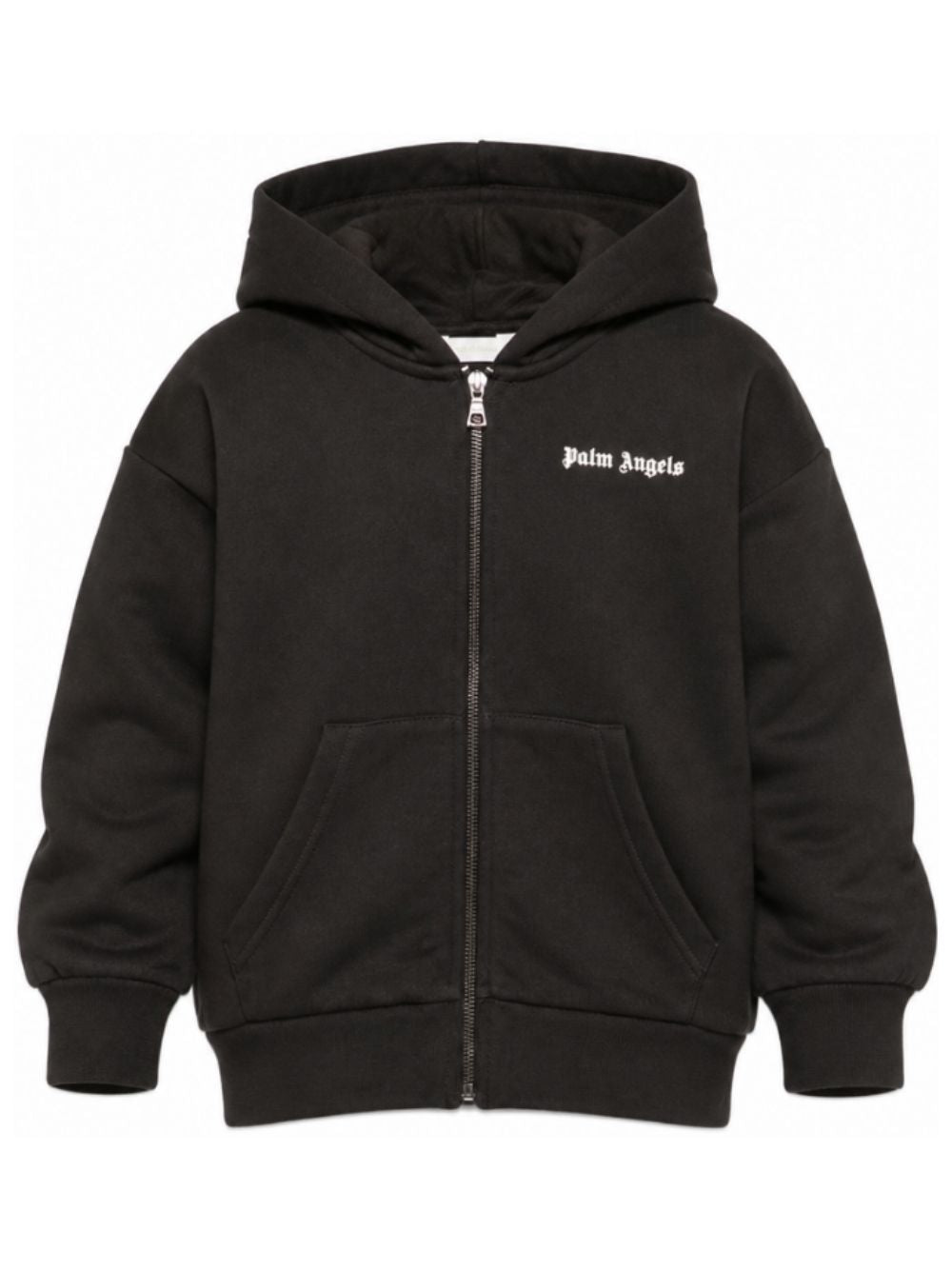 Felpa per bambino Palm Angels Kids nera con stampa logo sul retro F6PAJBZH015 110 PALM ANGELS KIDS