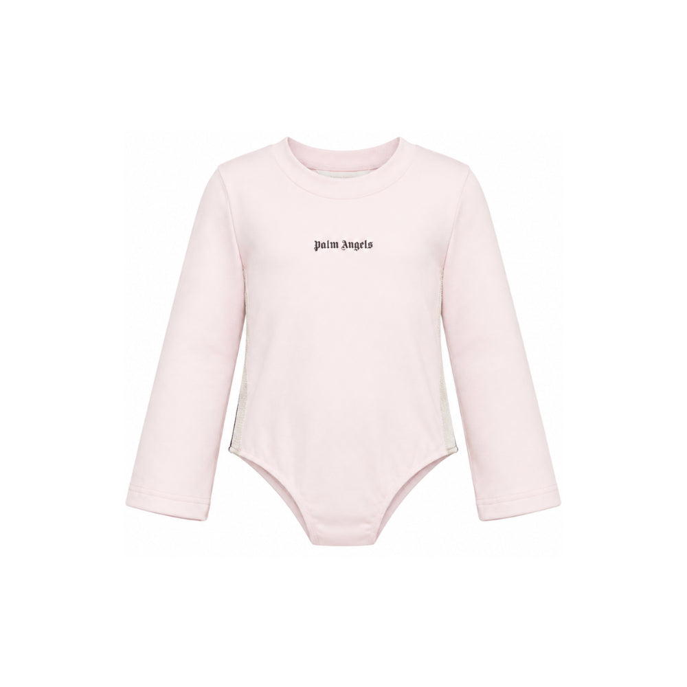 Body per bambina Palm Angels Kids rosa con maniche larghe F6PAJGBY042 042 PALM ANGELS KIDS