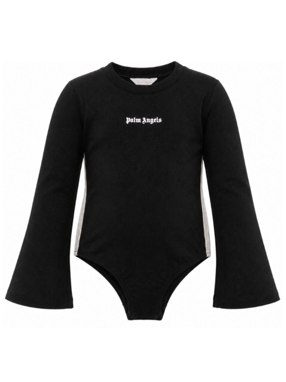 Body per bambina Palm Angels Kids nero con stampa logo sul davanti F6PAJGBY042 110 PALM ANGELS KIDS