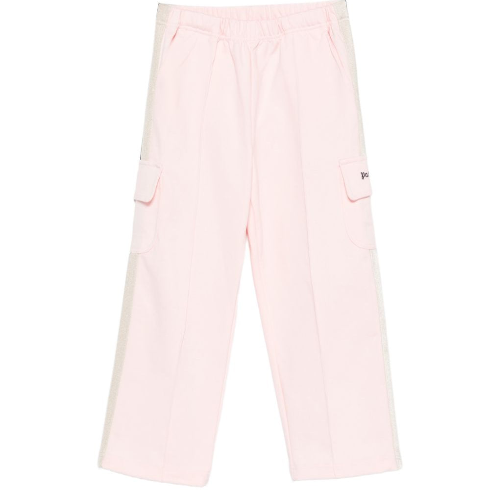 Cargo con stampa per bambina Palm Angels Kids rosa con logo laterale F6PAJGFP040 042 PALM ANGELS KIDS