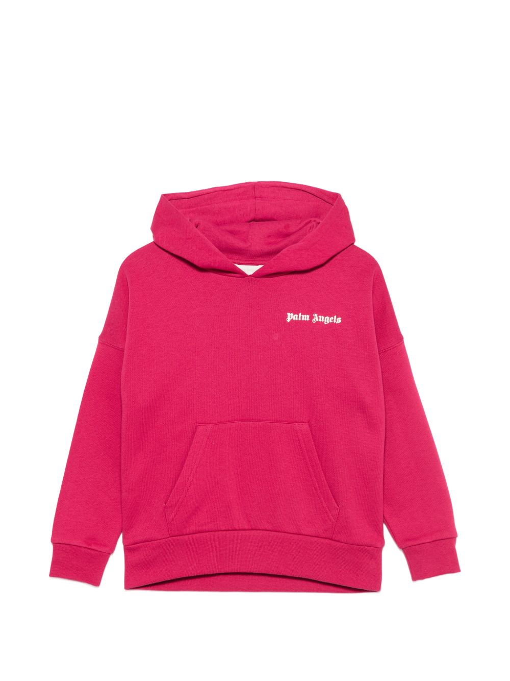 Felpa per bambina Palm Angels Kids fucsia con stampa logo sul davanti F6PAJGHS063 402 PALM ANGELS KIDS