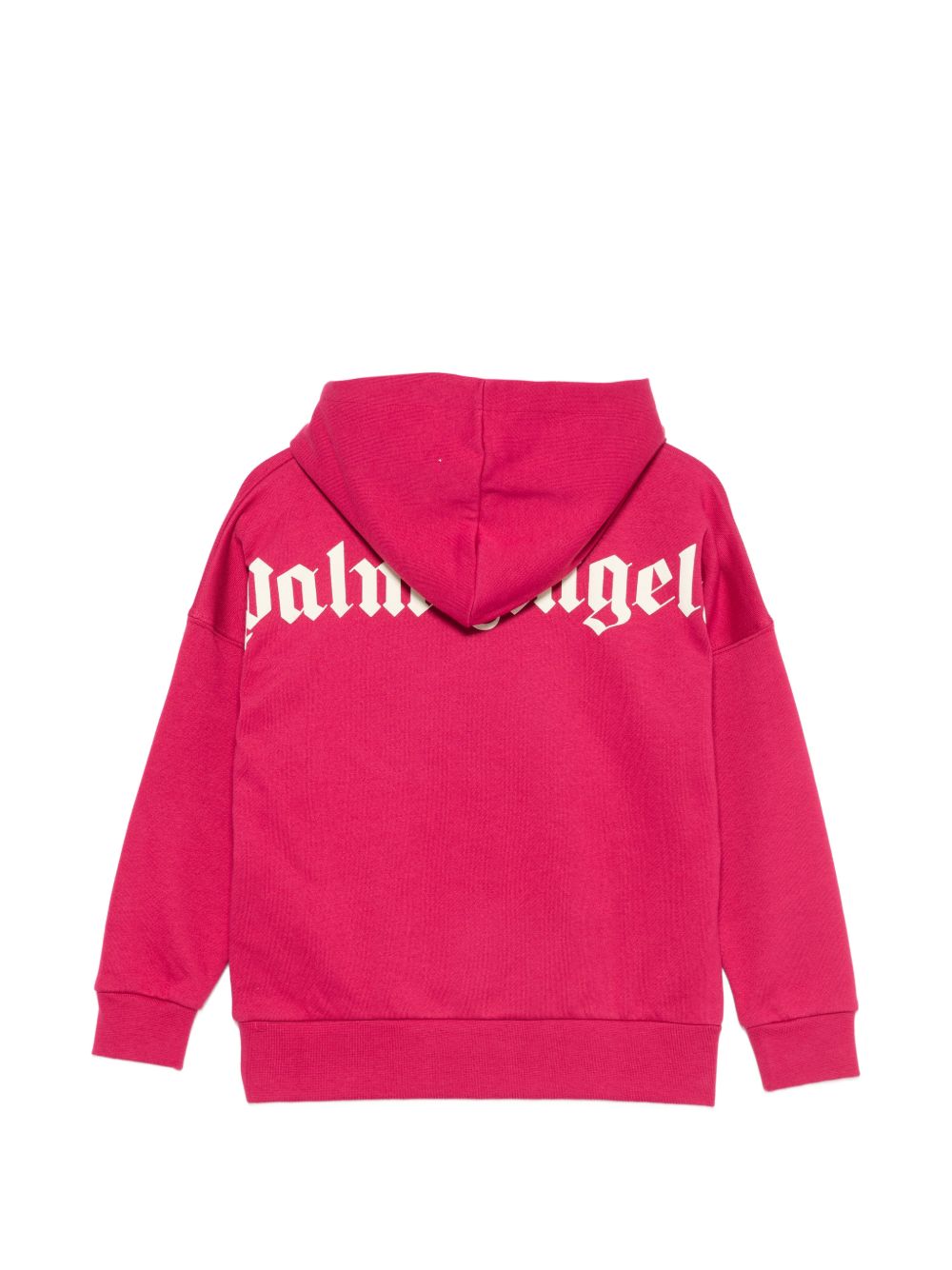 Felpa per bambina Palm Angels Kids fucsia con stampa logo sul davanti F6PAJGHS063 402 PALM ANGELS KIDS