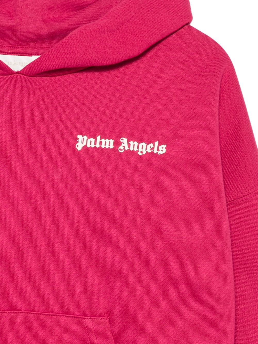 Felpa per bambina Palm Angels Kids fucsia con stampa logo sul davanti F6PAJGHS063 402 PALM ANGELS KIDS