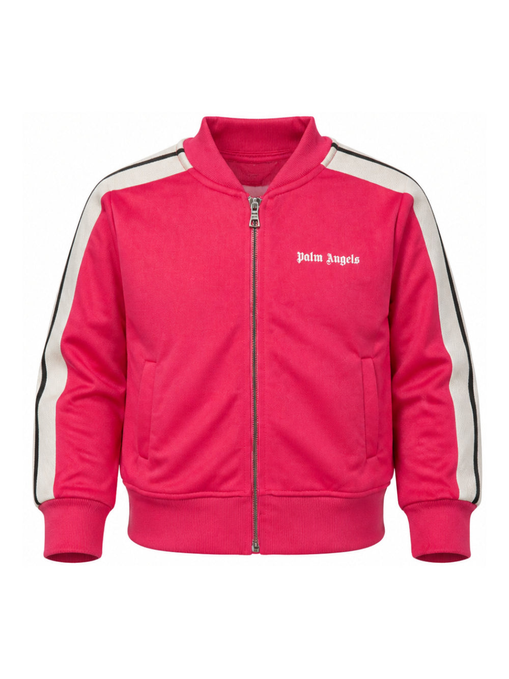 Giacca con logo per bambina Palm Angels Kids fucsia a maniche lunghe F6PAJGJK047 402 PALM ANGELS KIDS
