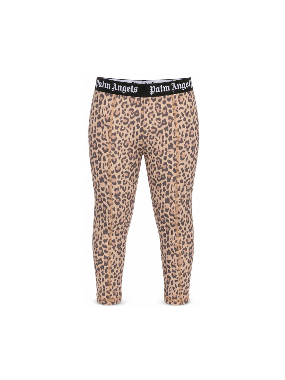 Leggings per bambina Palm Angels Kids beige con fantasia animalier F6PAJGLG126 220 PALM ANGELS KIDS