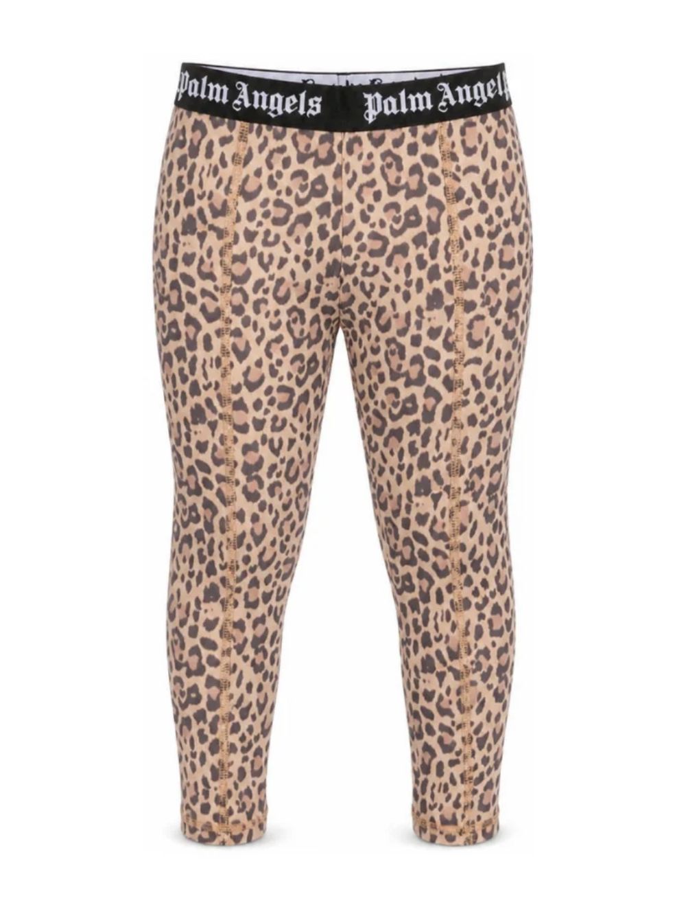 Leggings per bambina Palm Angels Kids beige con fantasia animalier F6PAJGLG126 220 PALM ANGELS KIDS