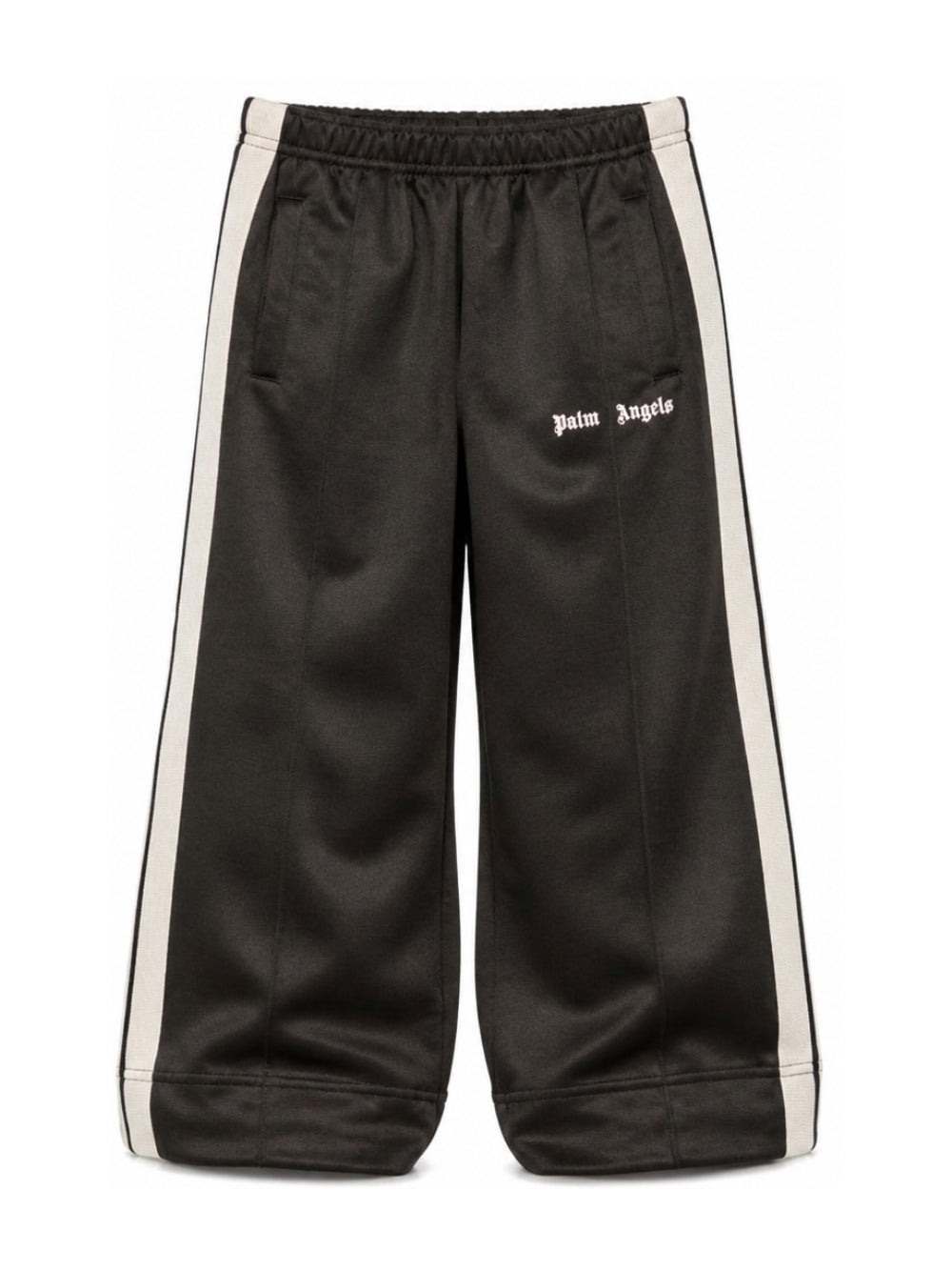 Pantaloni sportivi per bambina Palm Angels Kids nera con dettagli a righe F6PAJGPA048 110 PALM ANGELS KIDS