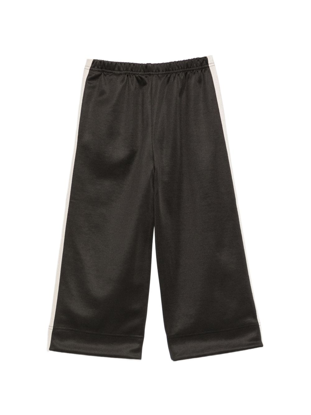 Pantaloni sportivi per bambina Palm Angels Kids nera con dettagli a righe F6PAJGPA048 110 PALM ANGELS KIDS