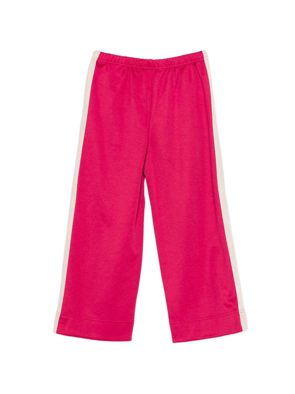 Pantaloni sportivi per bambina Palm Angels Kids fucsia con dettagli a righe F6PAJGPA048 402 PALM ANGELS KIDS