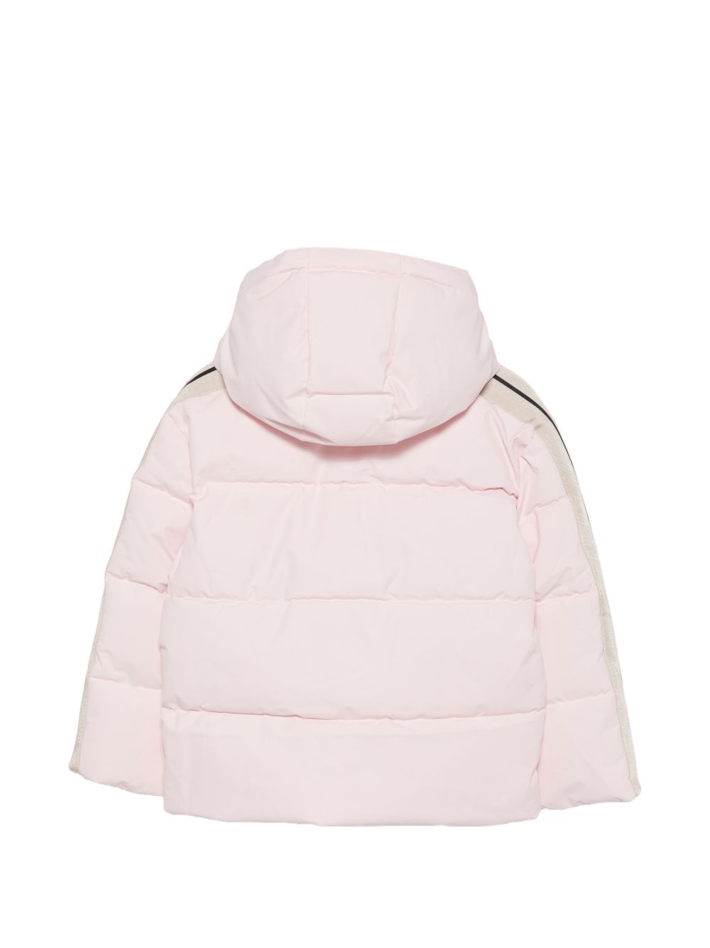 Piumino con logo per bambina Palm Angels Kids rosa con cappuccio F6PAJGPF008 042 PALM ANGELS KIDS