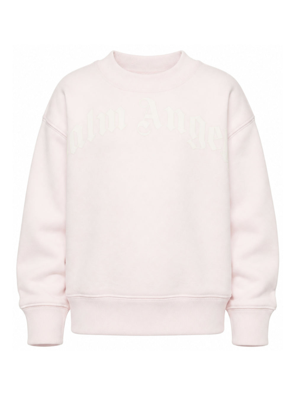 Felpa per bambina Palm Angels Kids rosa con logo sul davanti F6PAJGSW033 042 PALM ANGELS KIDS