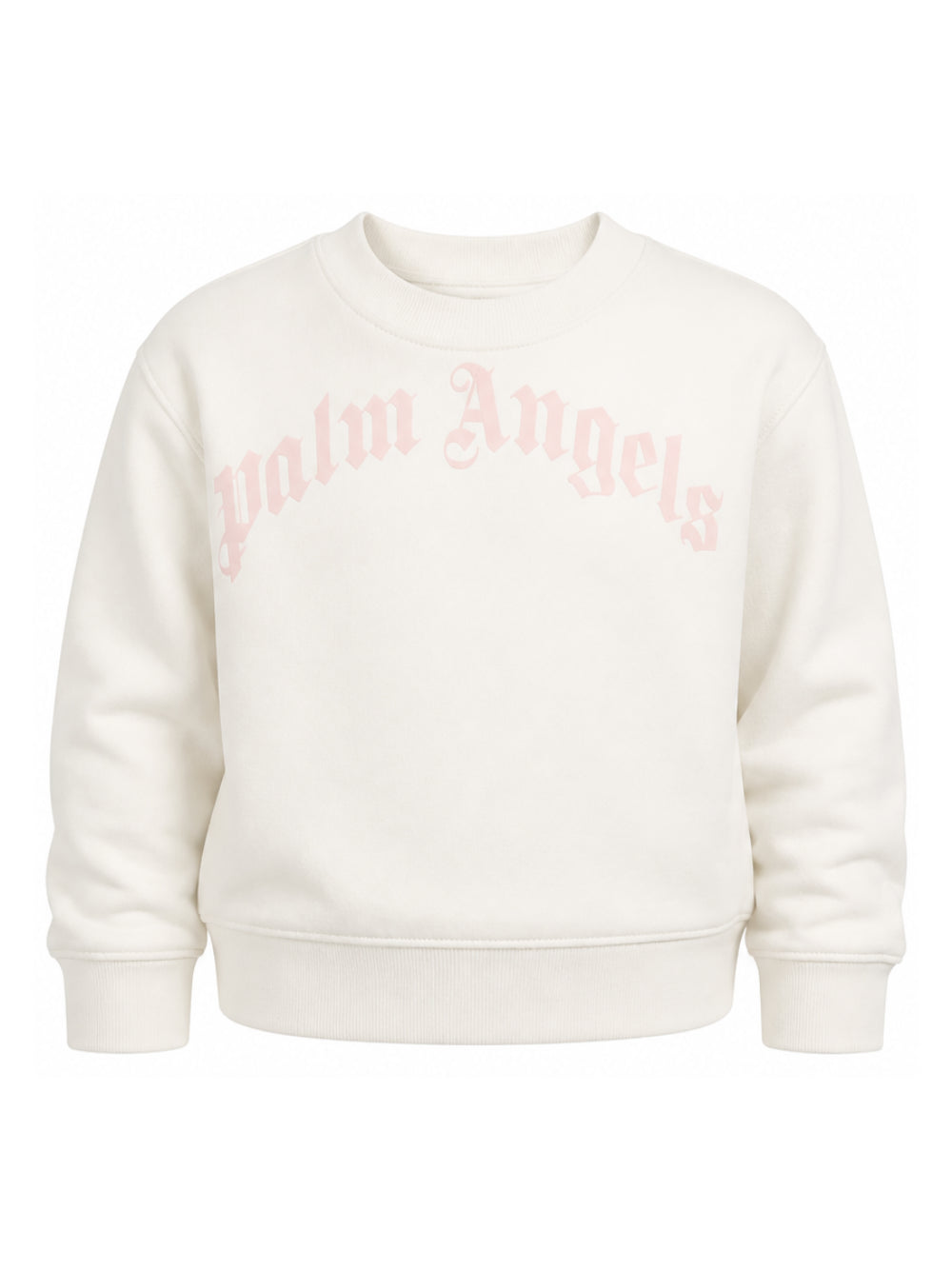 Felpa per bambina Palm Angels Kids rosa con logo sul davanti F6PAJGSW033 412 PALM ANGELS KIDS