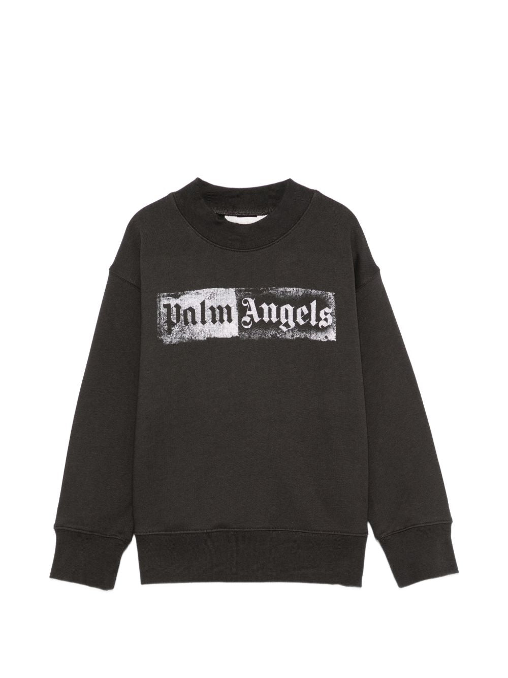 Felpa per bambina Palm Angels Kids nera con stampa grafica F6PAJGSW088 110 PALM ANGELS KIDS
