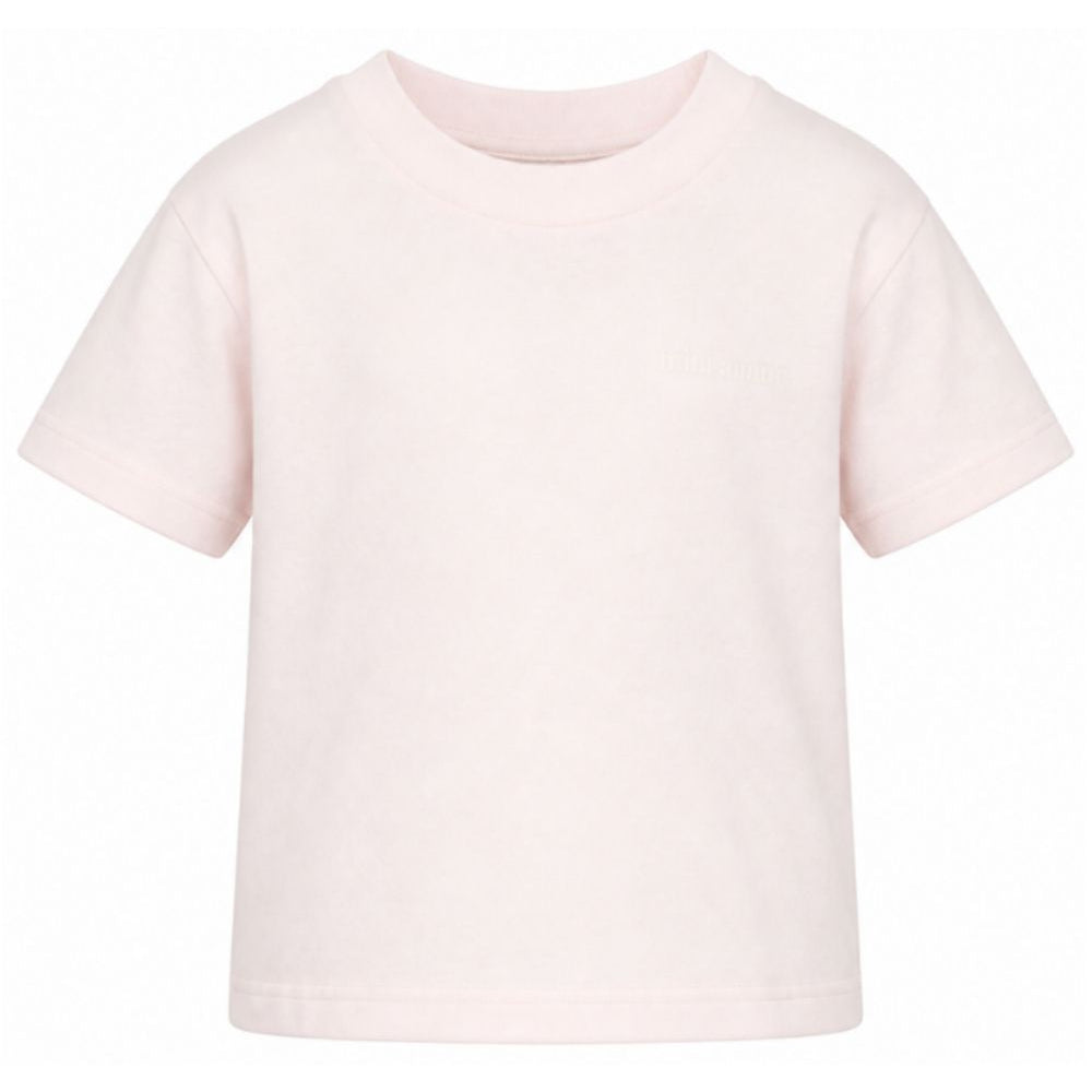 T-shirt per bambina Palm Angels Kids rosa con dettaglio logo F6PAJGTH034 042 PALM ANGELS KIDS