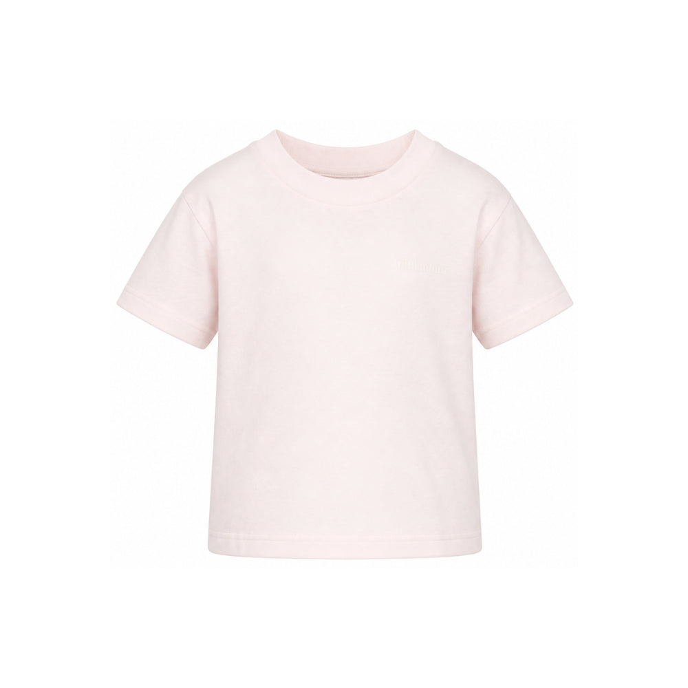 T-shirt per bambina Palm Angels Kids rosa con dettaglio logo F6PAJGTH034 042 PALM ANGELS KIDS