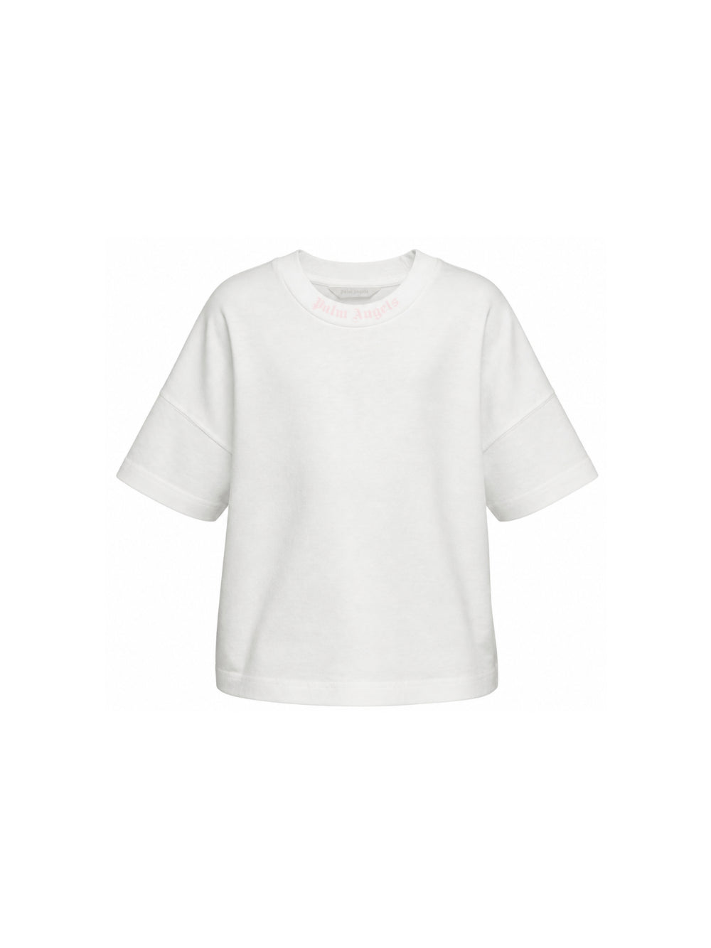 T-shirt per bambina Palm Angels Kids bianca con stampa logo F6PAJGTH064 412 PALM ANGELS KIDS