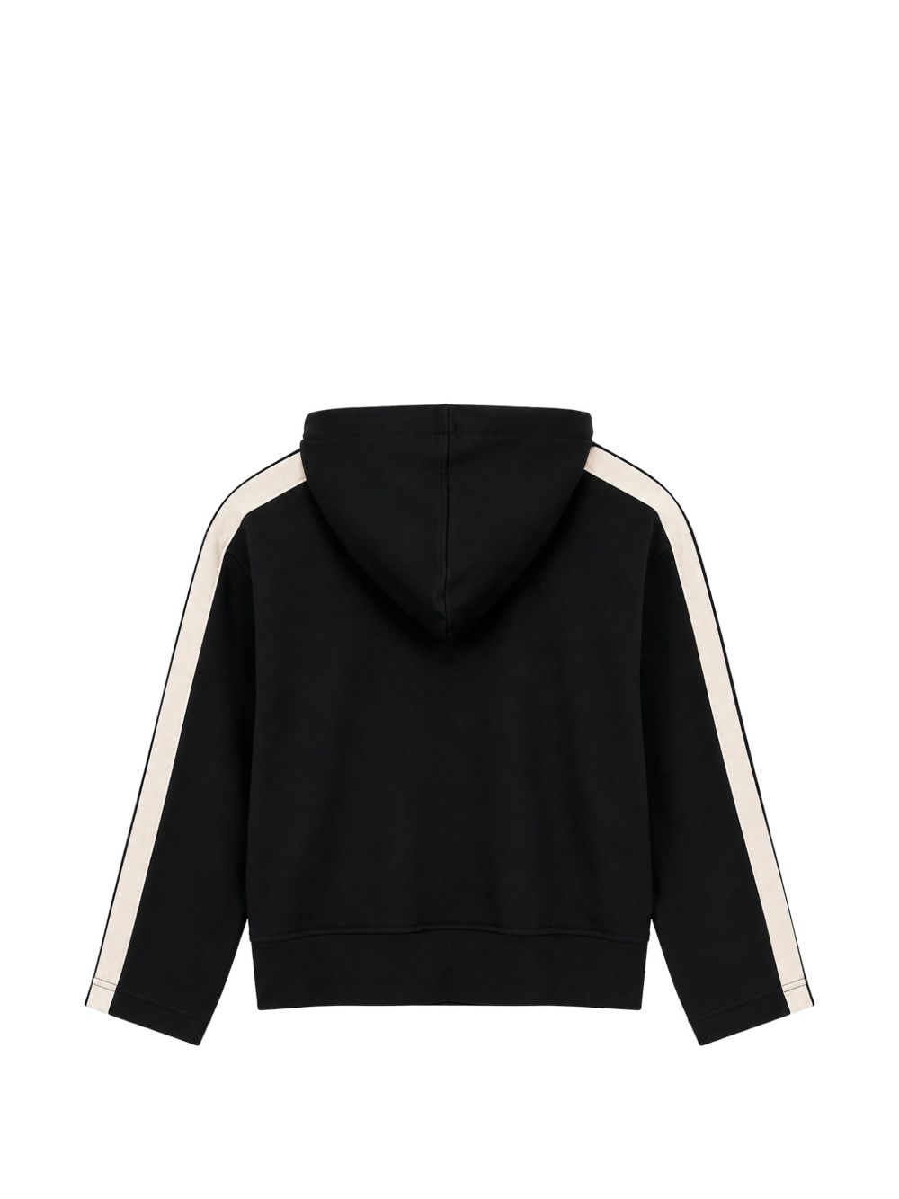 Felpa per bambina Palm Angels Kids nera con bande laterali F6PAJGZH037 110 PALM ANGELS KIDS