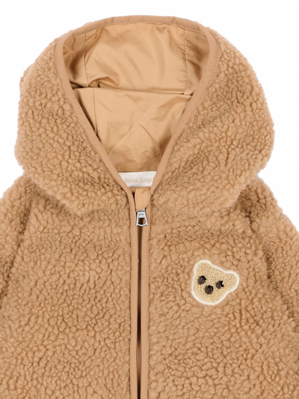 Giacca Teddy Bear per neonati Palm Angels Kids beige con shearling sintetico F6PANBJK203 015 PALM ANGELS KIDS