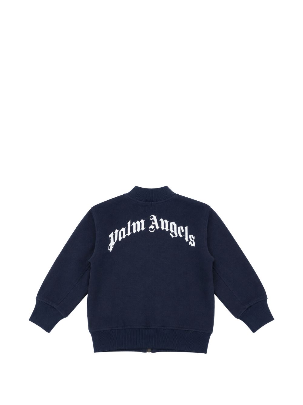 Felpa per neonato Palm Angels Kids blu con logo stampato sul davanti F6PANBJK211 126 PALM ANGELS KIDS