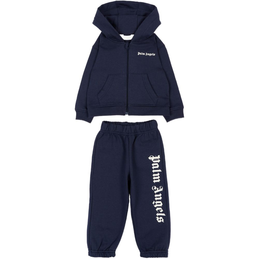 Tuta sportiva per neonato Palm Angels Kids blu con logo F6PANBTP180 1528 PALM ANGELS KIDS
