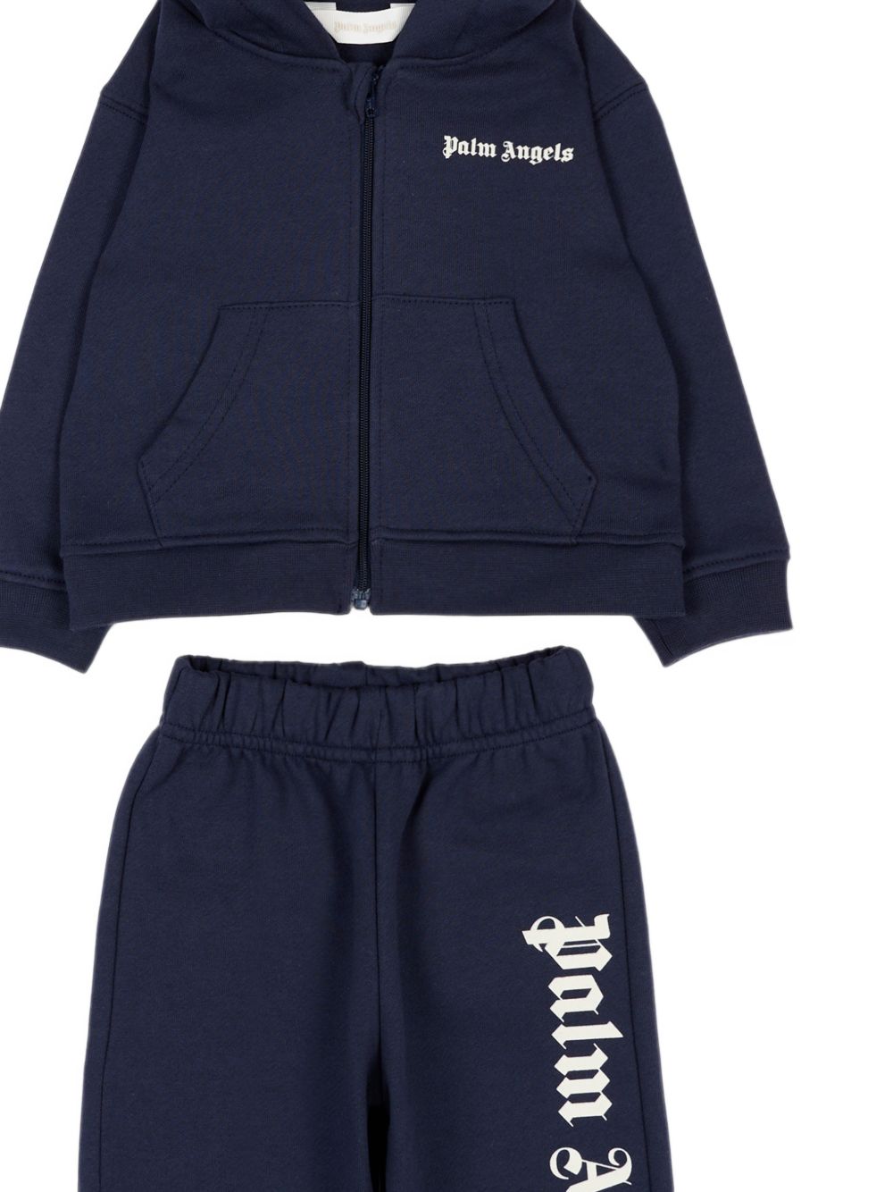Tuta sportiva per neonato Palm Angels Kids blu con logo F6PANBTP180 1528 PALM ANGELS KIDS