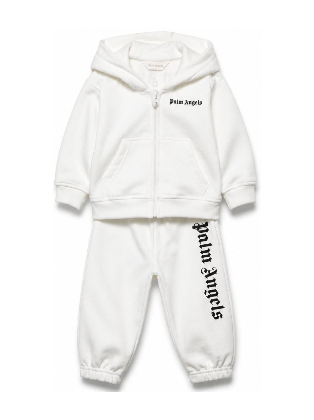 Tuta sportiva per neonato Palm Angels Kids bianca con logo F6PANBTP180 412 PALM ANGELS KIDS