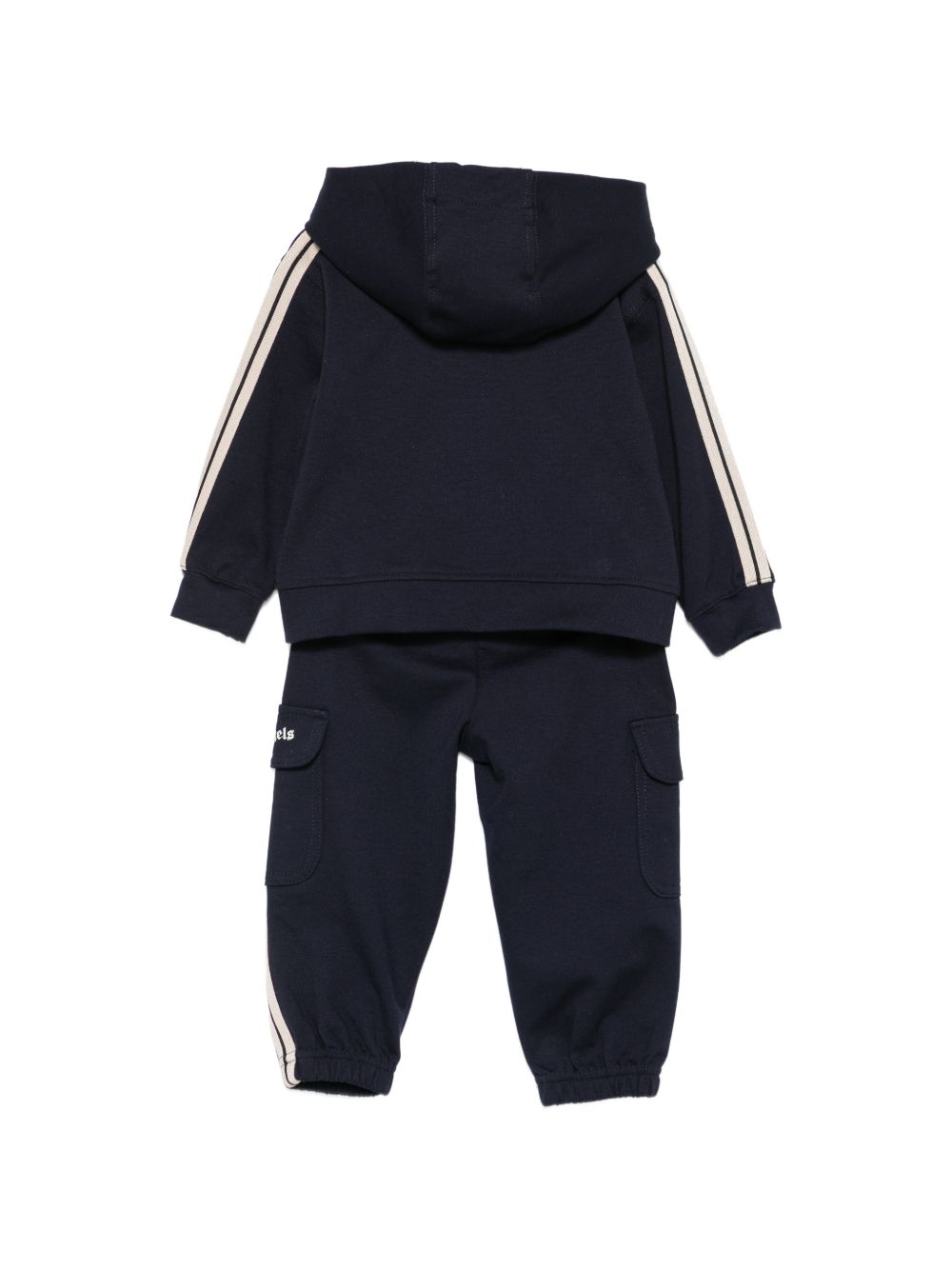 Completo sportivo per neonato Palm Angels Kids blu con cappuccio F6PANBTP202 1528 PALM ANGELS KIDS