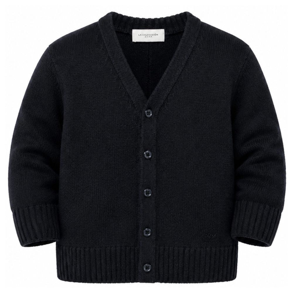 Cardigan per bambino Paolo Pecora Kids blu con scollo a V PP4396 BLU PAOLO PECORA KIDS