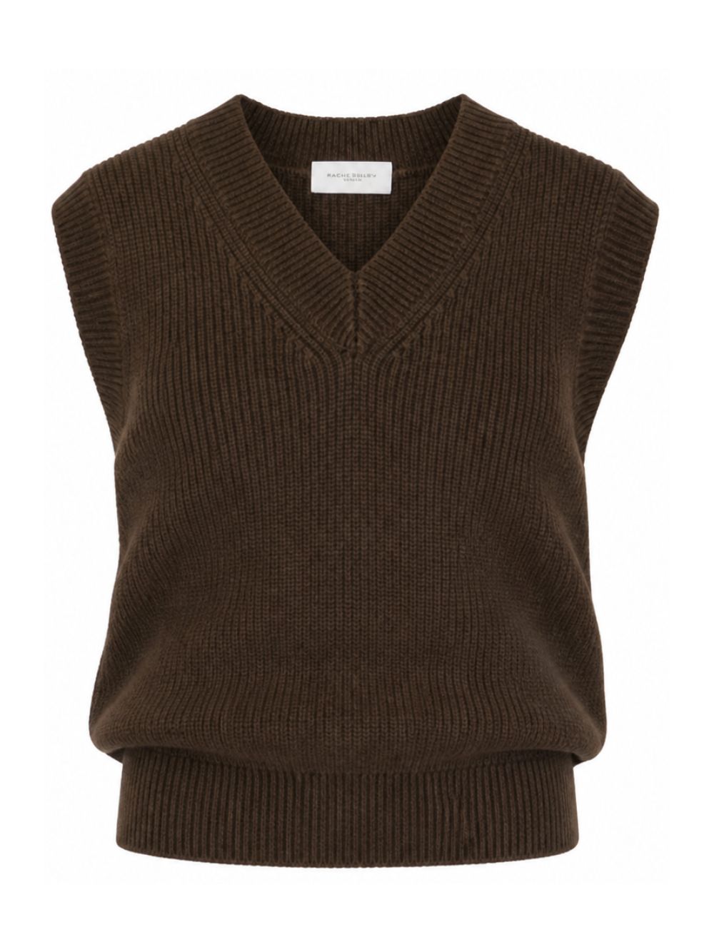 Gilet per bambino Paolo Pecora Kids marrone con trama a coste PP4401 WENGH PAOLO PECORA KIDS