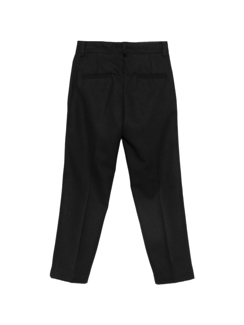 Pantaloni per bambino Paolo Pecora Kids neri con dettagli a pieghe PP4422 NERO PAOLO PECORA KIDS