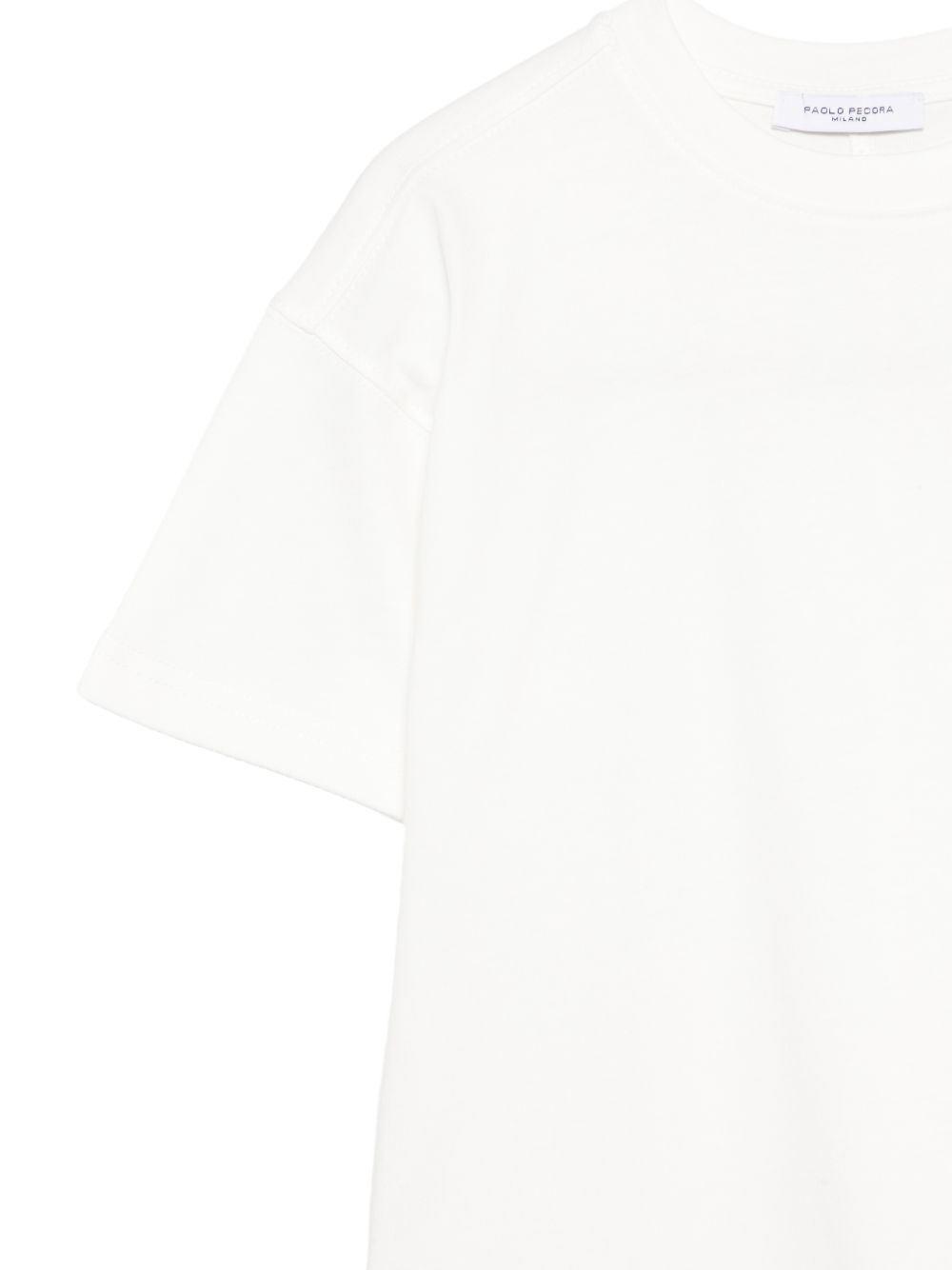 T-shirt per bambino Paolo Pecora Kids bianca con cucitura sul retro PP4443 LATTE PAOLO PECORA KIDS