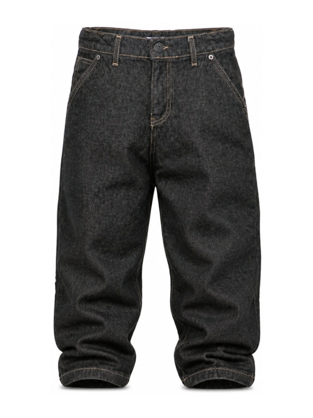 Jeans per bambino Paolo Pecora Kids in denim a gamba ampia PP4466 NERO PAOLO PECORA KIDS