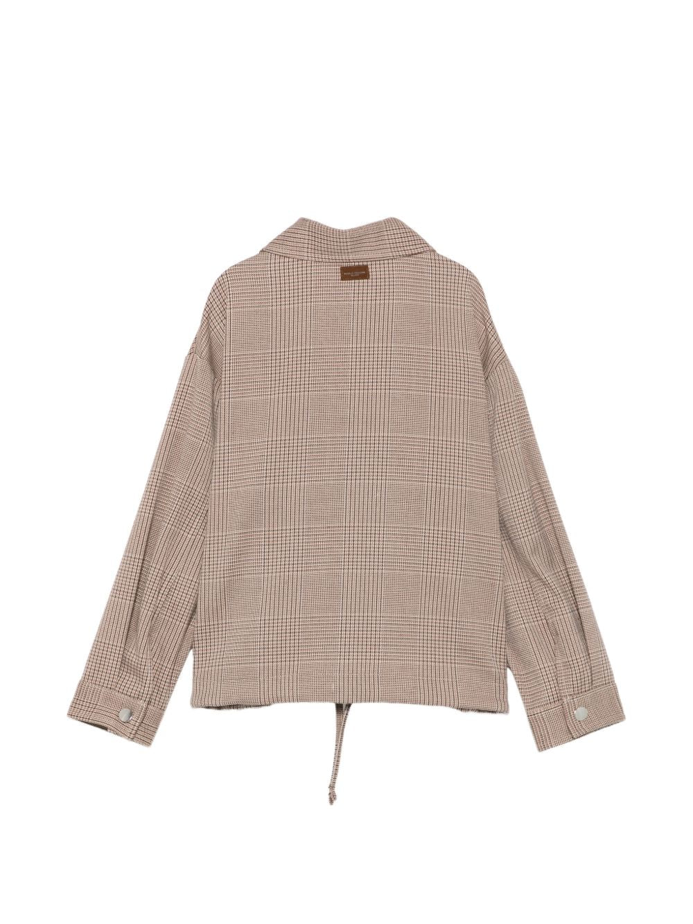Giubbino per bambino Paolo Pecora Kids beige a quadri Principe di Galles PP4495 CAMME PAOLO PECORA KIDS