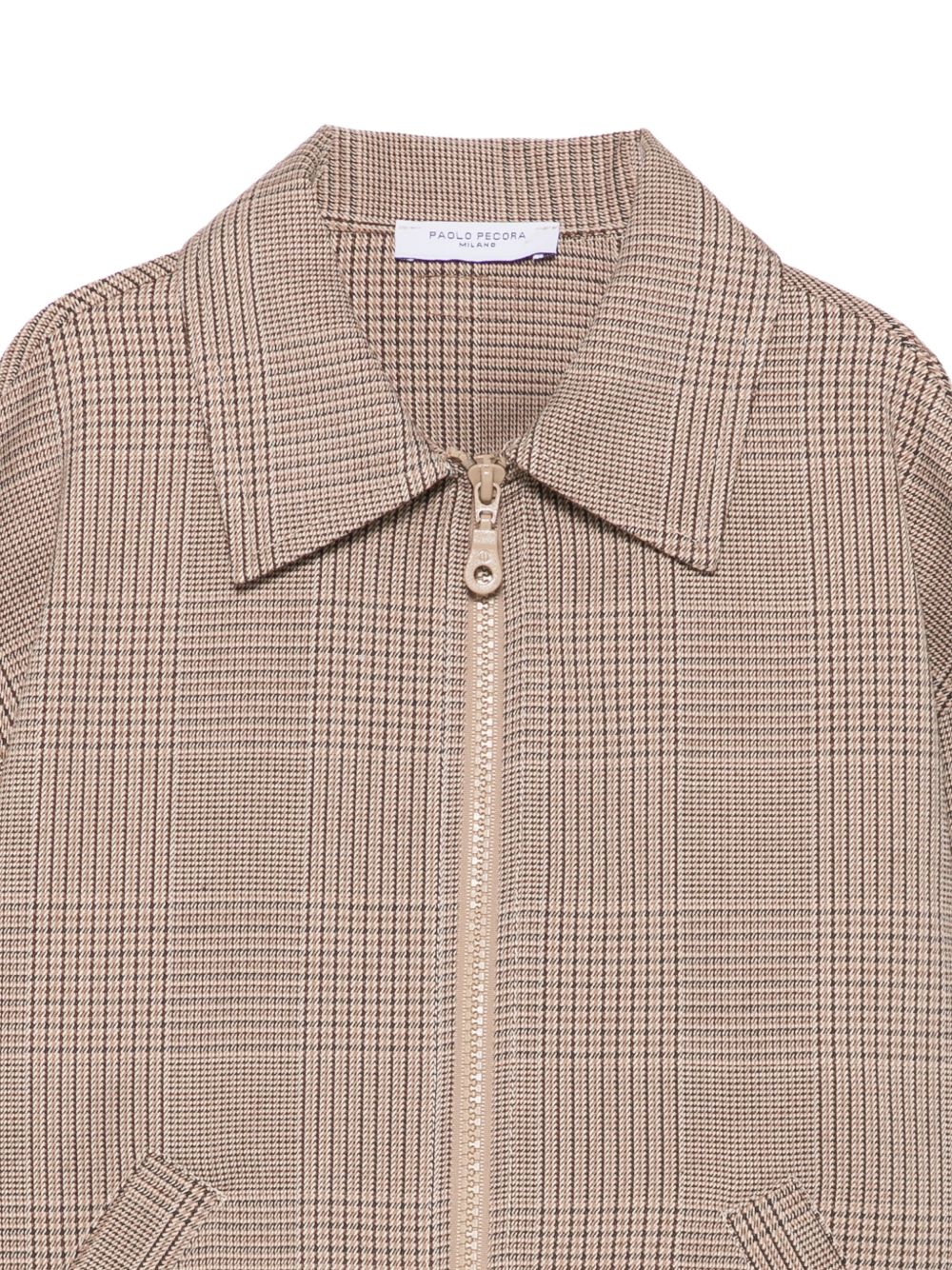 Giubbino per bambino Paolo Pecora Kids beige a quadri Principe di Galles PP4495 CAMME PAOLO PECORA KIDS